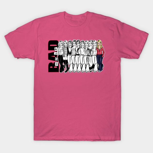 Rose Tyler Series 1 T-Shirt by Scribble Creatures